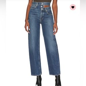 AGOLDE broken waistband jeans